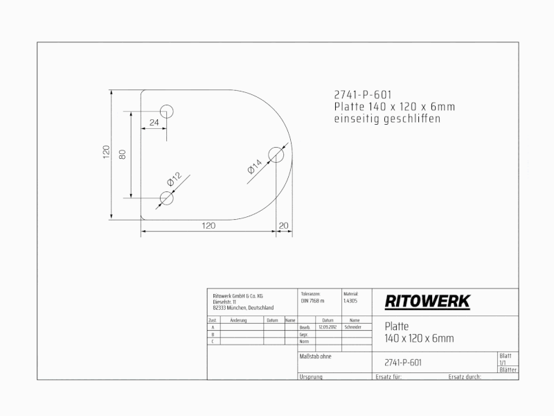 animación of Werk24 generando un outer contour CAD approximation para un sheet metal pieza