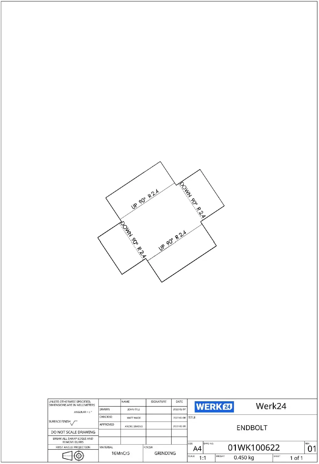 Sheet metal bend Sheet metal bend
